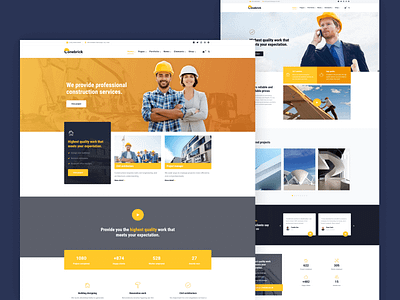 Construction Company HTML Template - Conebrick renovation