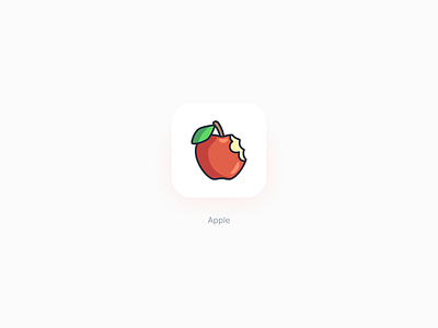 Apple icon apple branding cute fruit icon icon pack icon set iconography icons illustration logo logomark sticker vector
