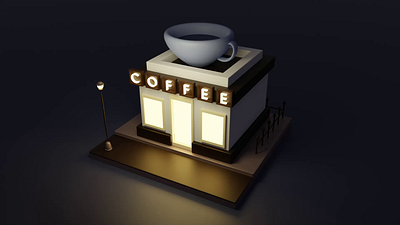 Coffee Modeling 3d animation