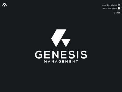 GENESIS MANAGEMENT branding design g logo icon letter logo minimal vector