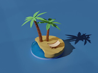 Beach Modeling 3d animation