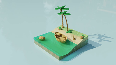 Beach Modeling V2 3d animation
