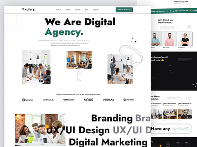 Corporate Digital Agency agency business clean creative design illustration logo marketing minimal ui
