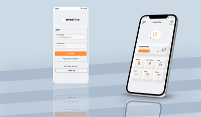 Invert me app appdesign branding controller design figma graphic design inverter inverterdesign invertme solar ui uidesign uidesigner ux uxdesign uxdesigner volt voltage webdesign