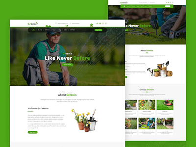 Gardening and Landscaping HTML Template - Greenin responsive