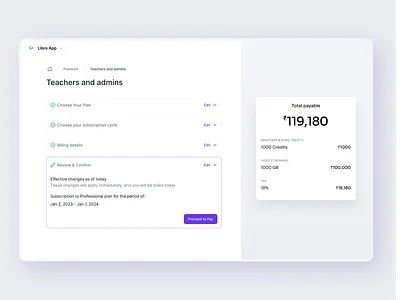 Billing page billing page dashboard ui landing page product design stepper ui ux web design