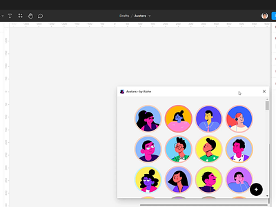 Avatars - a free Figma plugin branding design graphic design illustration minimal ui web website