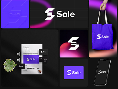 Sole—Branding brand brand design brand identity branding design icon logo logo design logo identity logo mark logotype s letter symbol tech visual identity