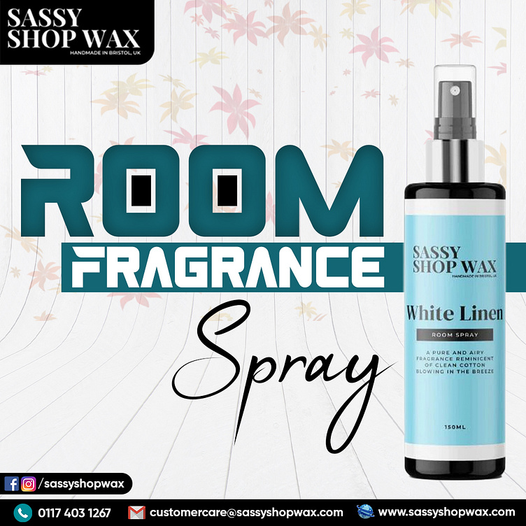 Room Fragrance Spray by Sassy Shop Wax Ltd on Dribbble