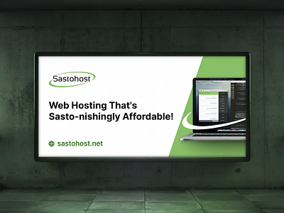 Banner design - Sastohost.net advertisement branding design graphic design