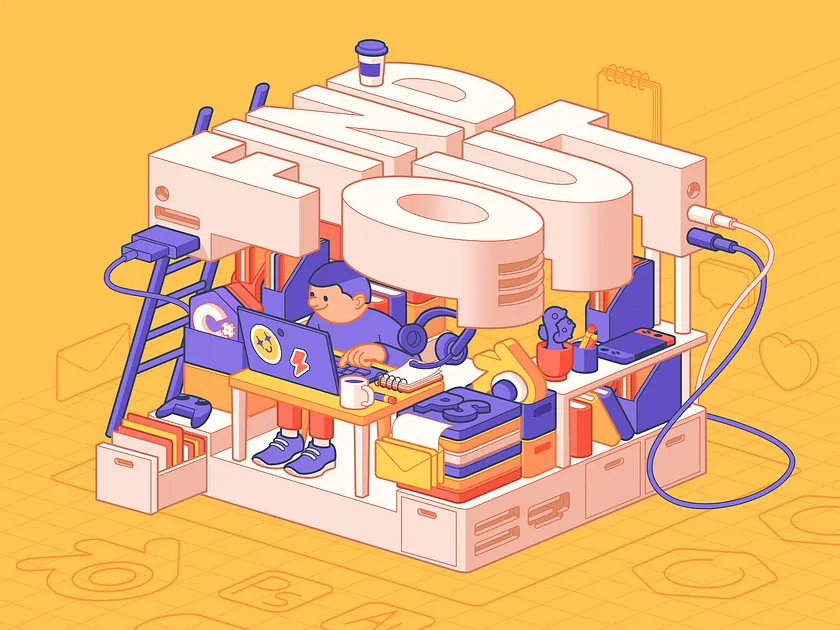 Front End Development, Font Choosing 3D Illustration by Shakuro ...