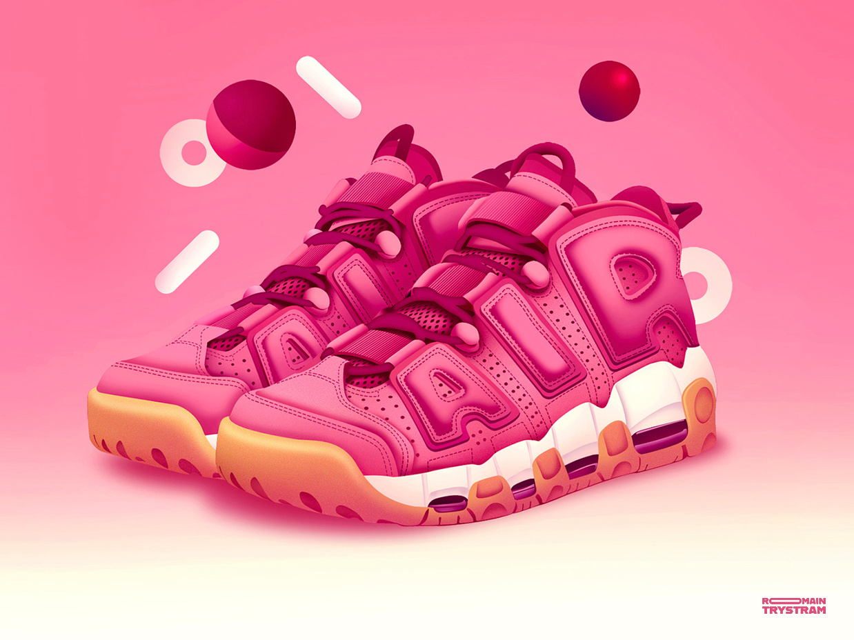 pink and black uptempo