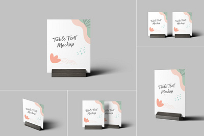Table Tent Mockups app branding design graphic design illustration logo typography ui ux vector
