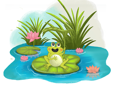 Lily Pad Oasis adobe illustrator design designs drawing graphic graphic design illustration