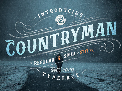 Countryman - Western Type Font + Web