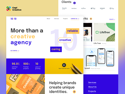 Agency Landing Page - Web Design Concept agency landing page design agency landingpage agency web design design landingpage design modern landingpage trending landingpage ui uidesign web webuidesign