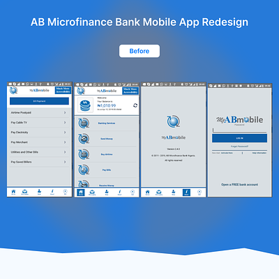 Banking App Mobile App Redesign bank fintech microfinance ui