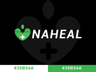 NAHEAL (NATURAL HEALTH) branding company creative logo graphic design health logo logo social media vector design