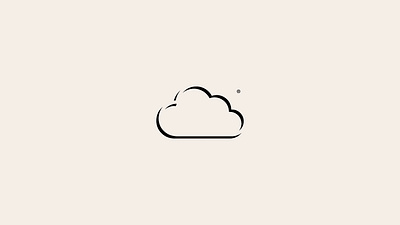 Cloud logo black branding cloud design graphic design icon illustration line logo logofolio mark modern nature negative space portfolio rain sale sky style vector