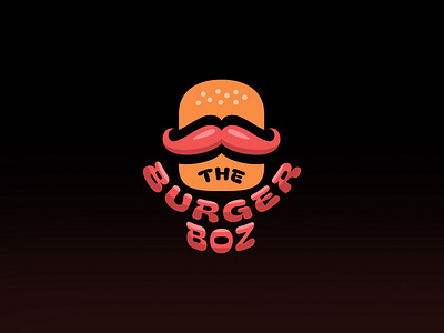 Burger Boz Logo branding design graphic design illustration logo vector