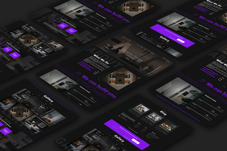 UI UX Design for an Interior Design company by qazal rst on Dribbble