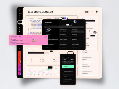 The holes. Pattern concept ❄️ Snowflake UI redesign & rebranding web design