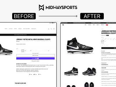 Midway Sports Ecommerce Store Redesign 3d before after branding design ecommerce ecommerce landing graphic design illustration logo motion graphics redesign shopify ui website