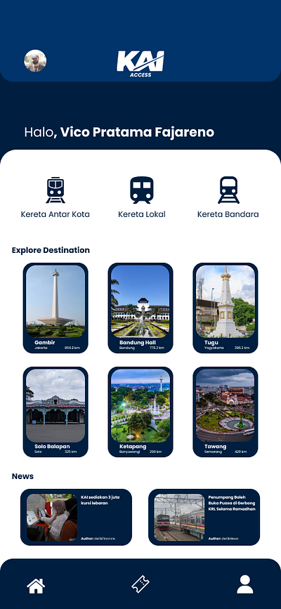 New UI - KAI Access app branding design graphic design illustration indonesia kai access kereta api indonesia landing page mobile app mobile design mobile ui ui ui design user experience user interface ux