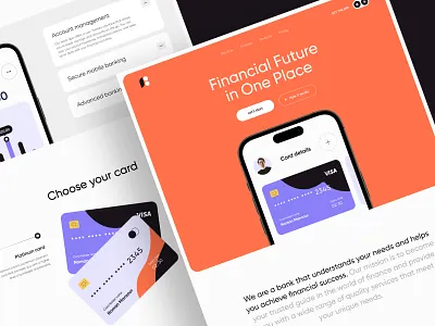 Online Bank Landing Page bank concept landing online page ui uiux ux webdesign website