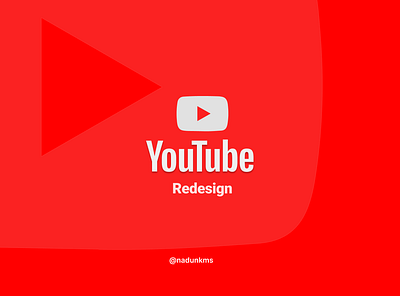 A Fresh Take on YouTube: Introducing Concept Redesign by NADUN dark design figma redesign ui youtube