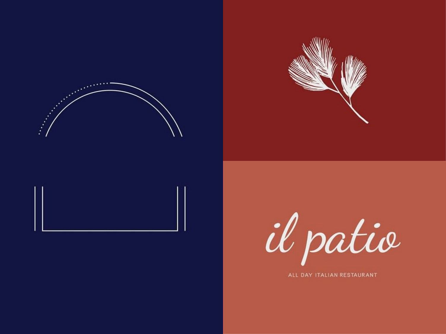 il patio restaurant branding by Luna Studio on Dribbble