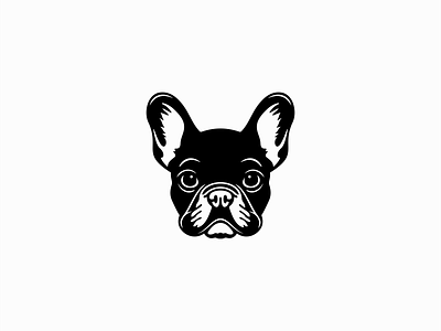 French Bulldog Logo branding bulldog cute design dog emblem french frenchie fun head icon identity illustration logo mark pet sports symbol vector vet