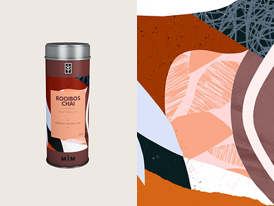 Rooibos Chai - Packaging Design aestetich art artwork branddesign brandidentity branding brandingdesign creative design graphic design illustration package packaging packaging design packagingdesign pattern pattern design patterndesign printable tin