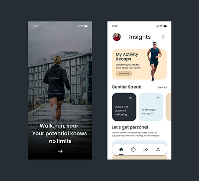 Fitness App - Morning workouts app branding design graphic design illustration logo typography ui user vector