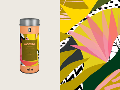 Jasmine - Packaging Design art artwork branddesign brandidentity branding brandingdesign creative design graphic design illustration jasminetea package packaging packaging design packagingdesign pattern patterndesign tea tin tindesign