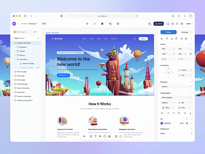 Interface Design Tools with AI after effect ai animation application artificial bot dashboard design editor figma gradient illustration intelligence interface layer orely text tools ui design website