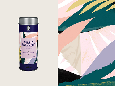 Purple Earl Grey - Packaging Design art artwork branddesign brandidentity branding brandingdesign creative design graphic design illustration mockup package packaging packagingdesign pattern pattern design patterndesign tea tin tindesign