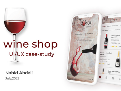 wine shop app-UI/UX case study app design case study ecommerce mobile app mobile app case study uiux wine app