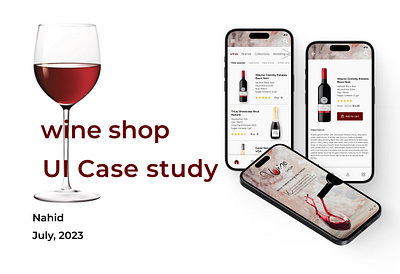 wine shop app-UI case study app design case study ecommerce mobile app mobile app case study uiux wine app