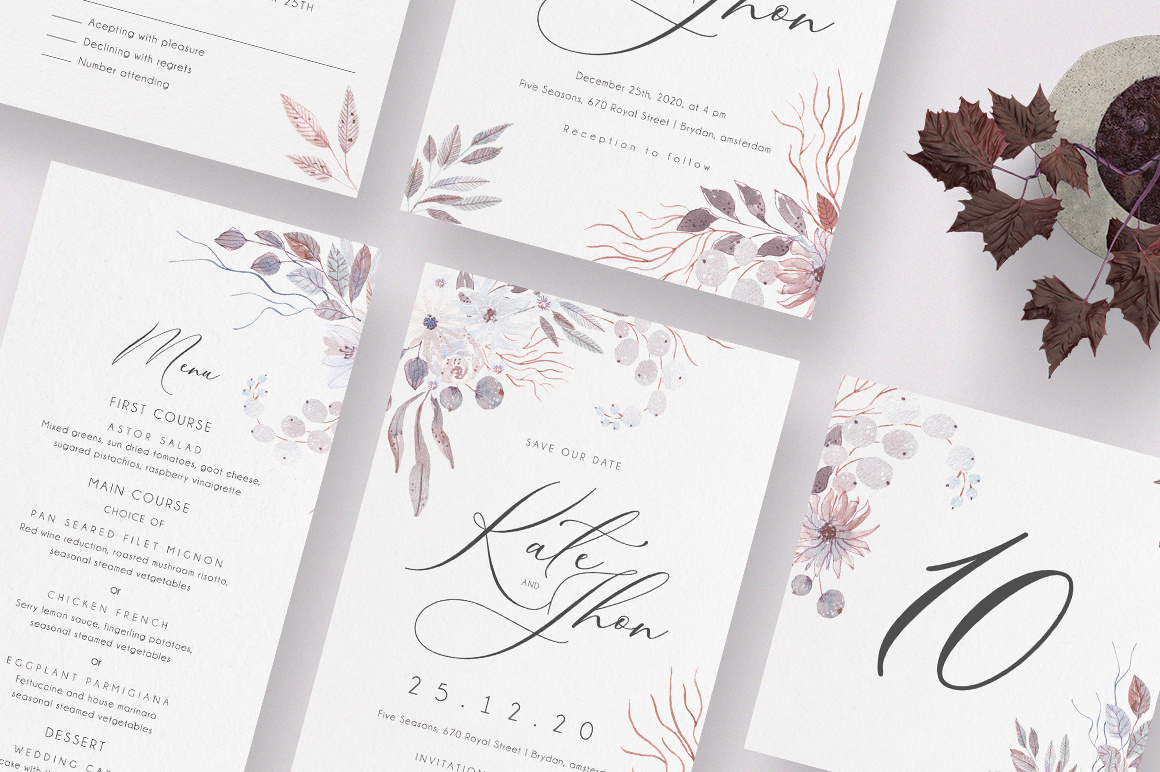 Wedding Invitation set branding card design graphic design illustration invitation invitation card invitation set wedding card