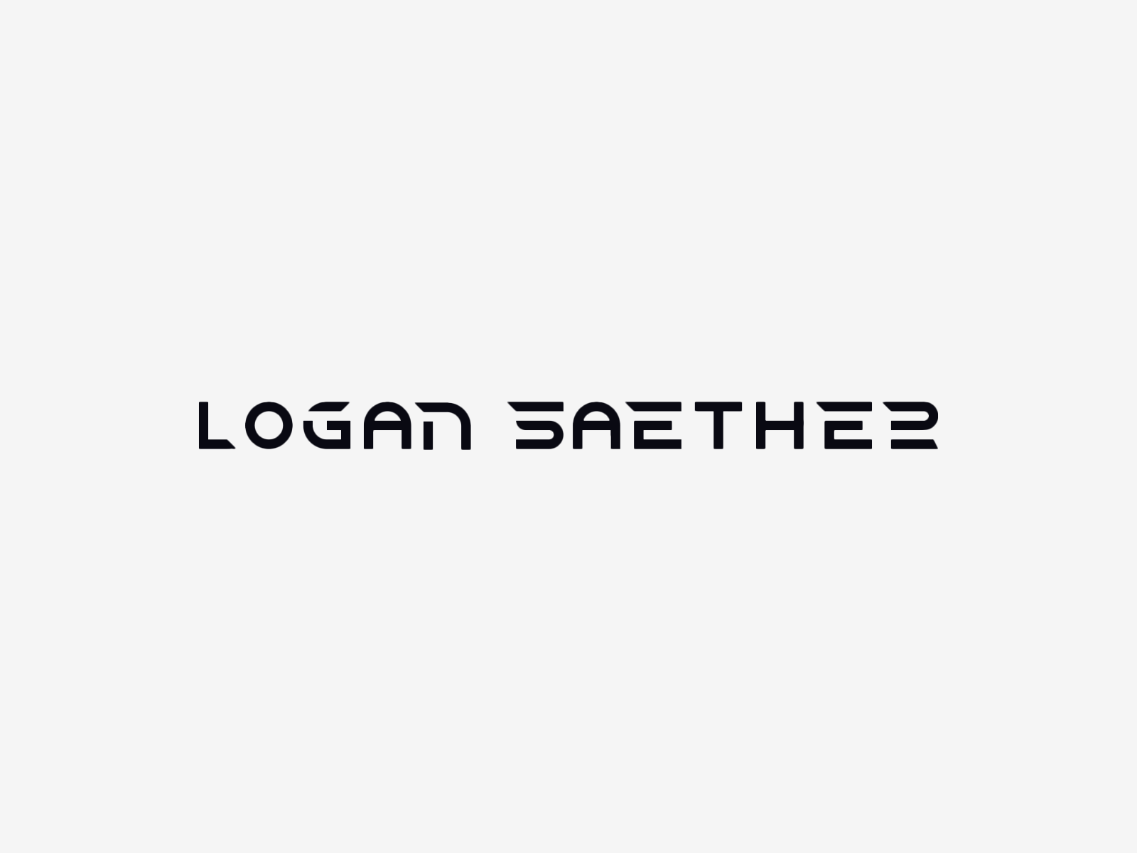 Logan Saether wordmark concept abstract blockchain brand identity branding creative logo design gradient icon lettermark logo logo design logofolio logotype mark symbol tech typography typography logo visual identity visual language