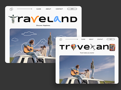Travel Landing Page branding design free freedom illustration landingpage travel travelwebsite ui uxui website