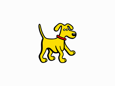 Dog Logo animal branding cartoon character design dog emblem friend fun icon illustration kids logo mark mascot pet playful vector vet yellow