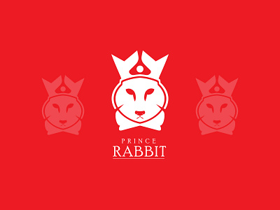 PRINCE RABBIT animal branding company logo creative logo graphic design logo rabbit social media