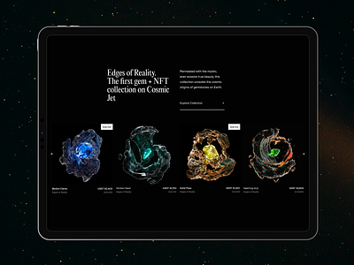 Cosmic Jet: Website 3d design graphic design