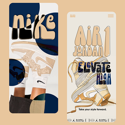 Nike UI Design 3d animation app design graphic design illustration logo ui ux