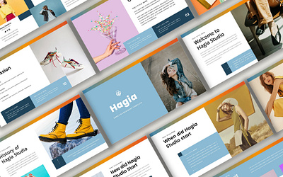 Hagia - Creative Business Keynote Presentation Template branding company creative design logo portfolio presentation ui vector