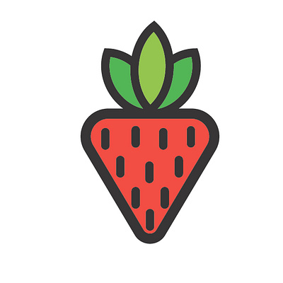Strawberry icon design design food food icon fruite graphic design icon illustration logo strawberry strawberry icon vector