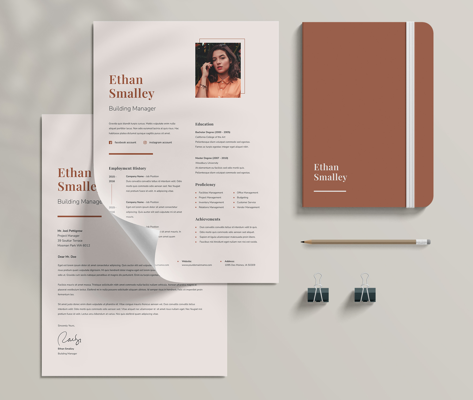 Resume branding cover letter cv cv template design graphic design resume resume template