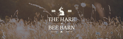 The Hare & Bee Barn brand design brand strategy branding cafe farm shop graphic design illust illustration logo ui visual identity web design